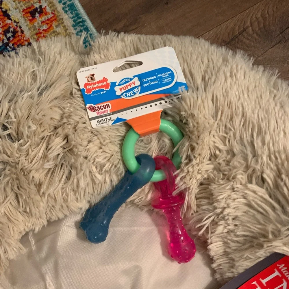 Pet bed, cage and toys….